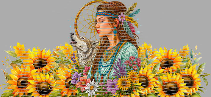 16oz Sunflower Girl-SU-259